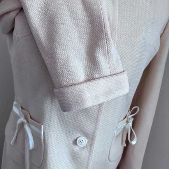 Elegant Cream Pencil Skirt Suit Set with Blazer size US6-8 - Picture 5 of 10